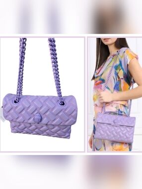 Kurt Geiger ● Kensington Drench Lilac Leather Bag